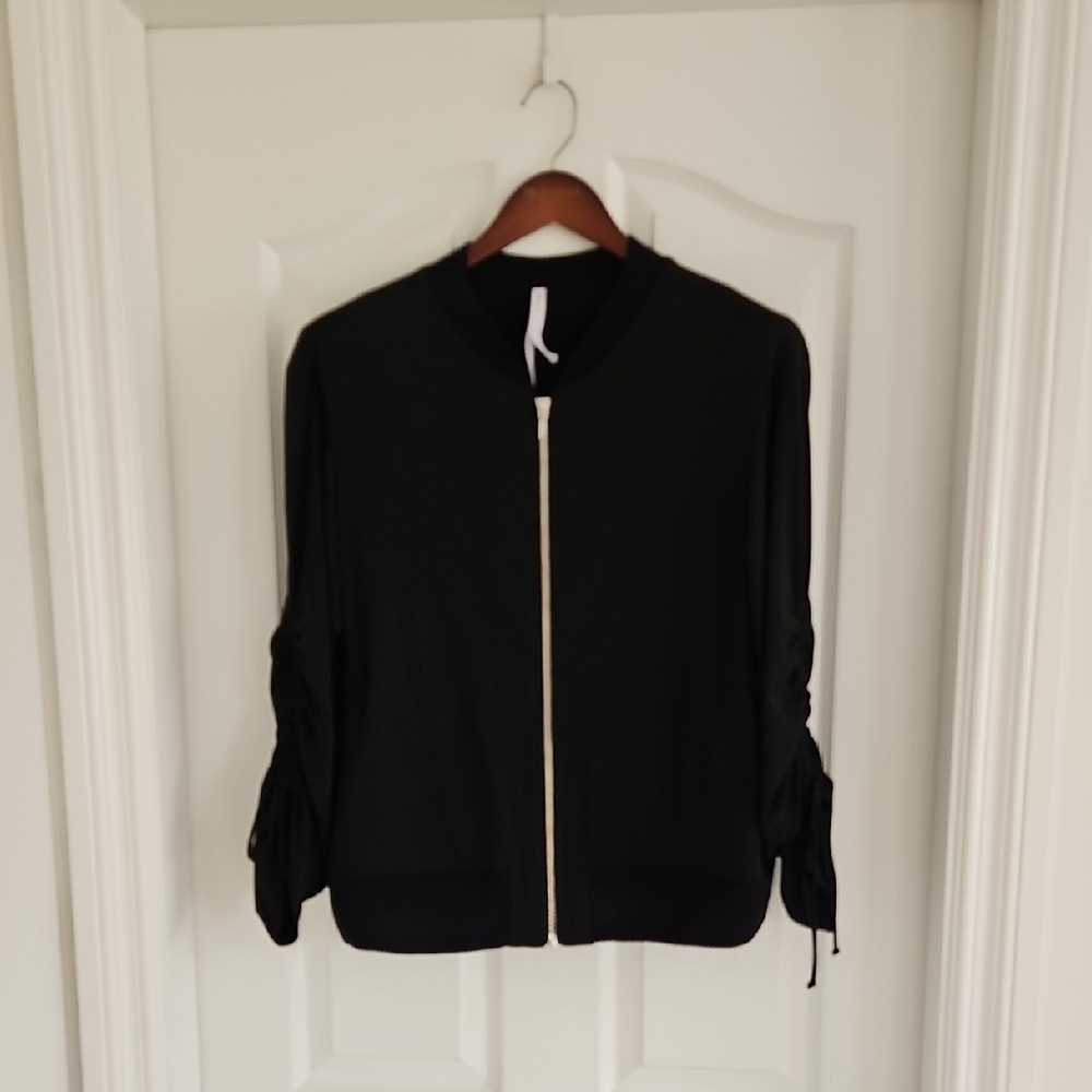 Black Zip-Up Women's Jacket